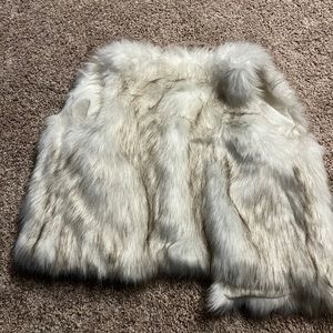 Faux fur vest